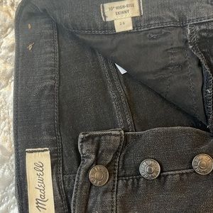 Madewell 10in High-Rise Skinny Jeans Size 26